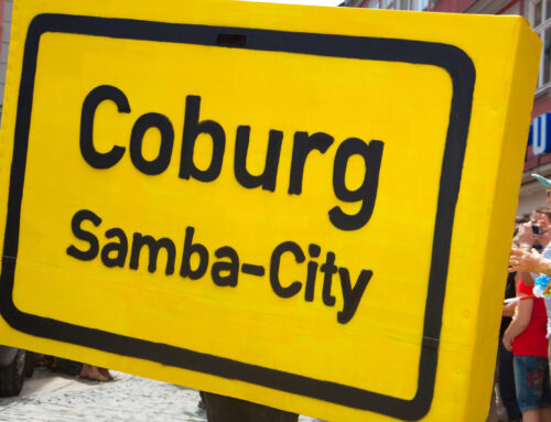 Giovane Elber wirbt für das Samba-Festival in Coburg